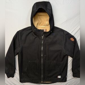 Free Country-Wind River, Black Canvas zip up, weather proof, Sherpa lined Sz xL